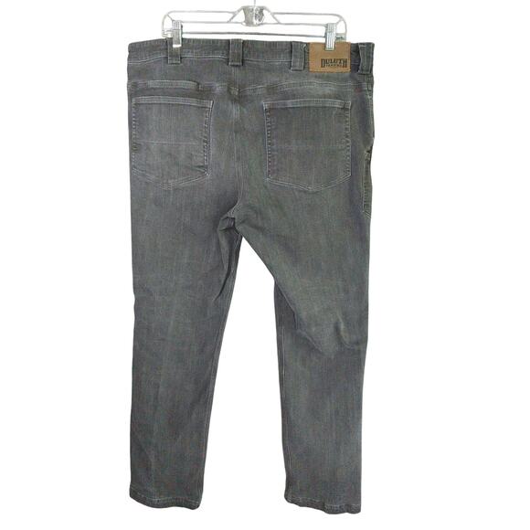 Duluth Trading Jeans Mens 38x32 Gray Ballroom Double Flex - Picture 9 of 9